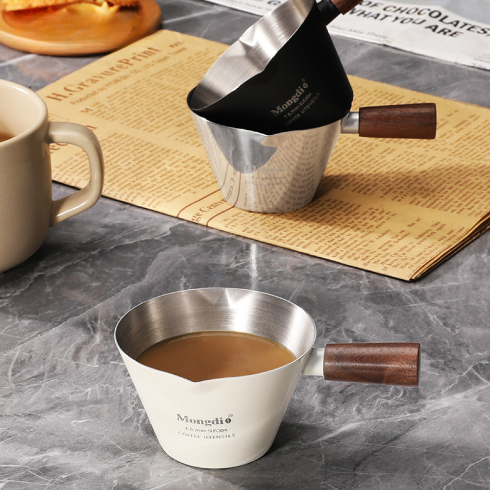 Espresso-Messbecher aus Edelstahl