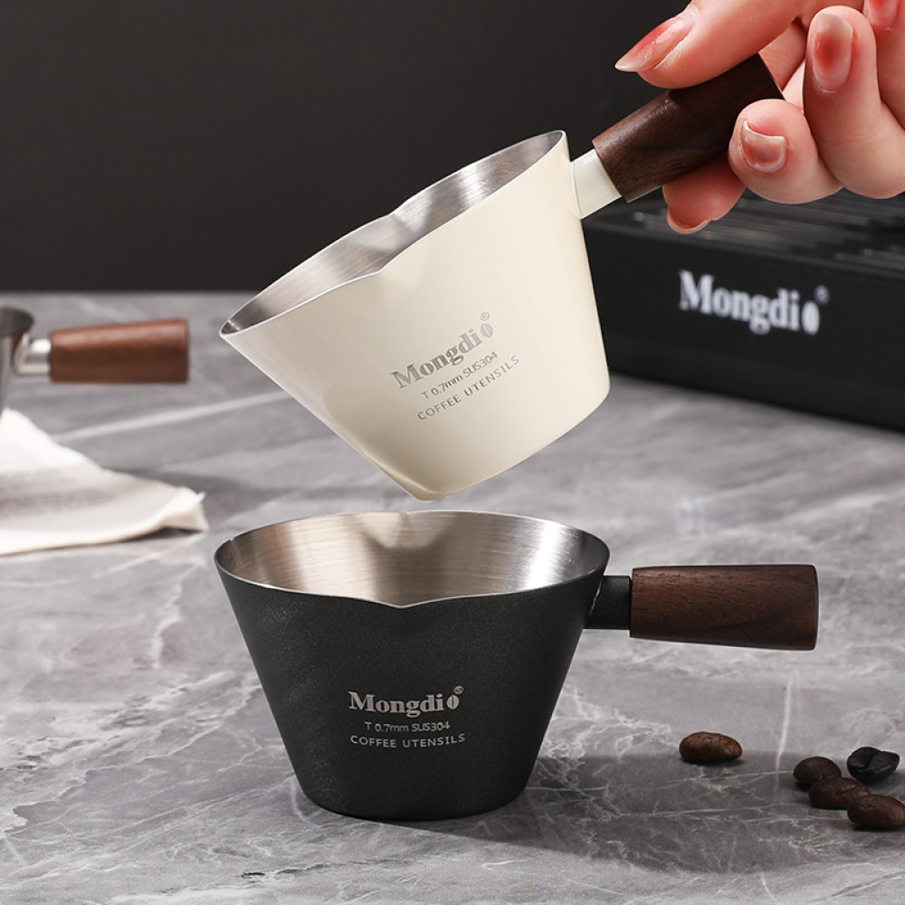 Espresso-Messbecher aus Edelstahl