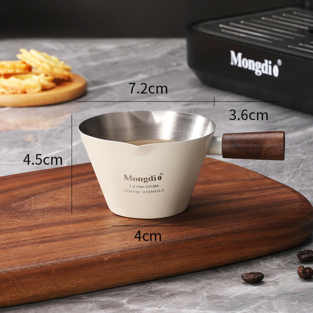 Espresso-Messbecher aus Edelstahl
