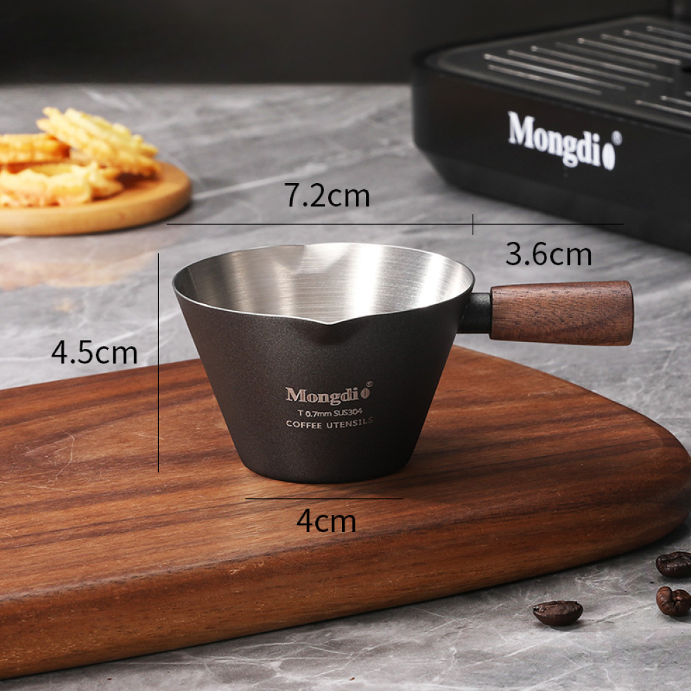 Espresso-Messbecher aus Edelstahl